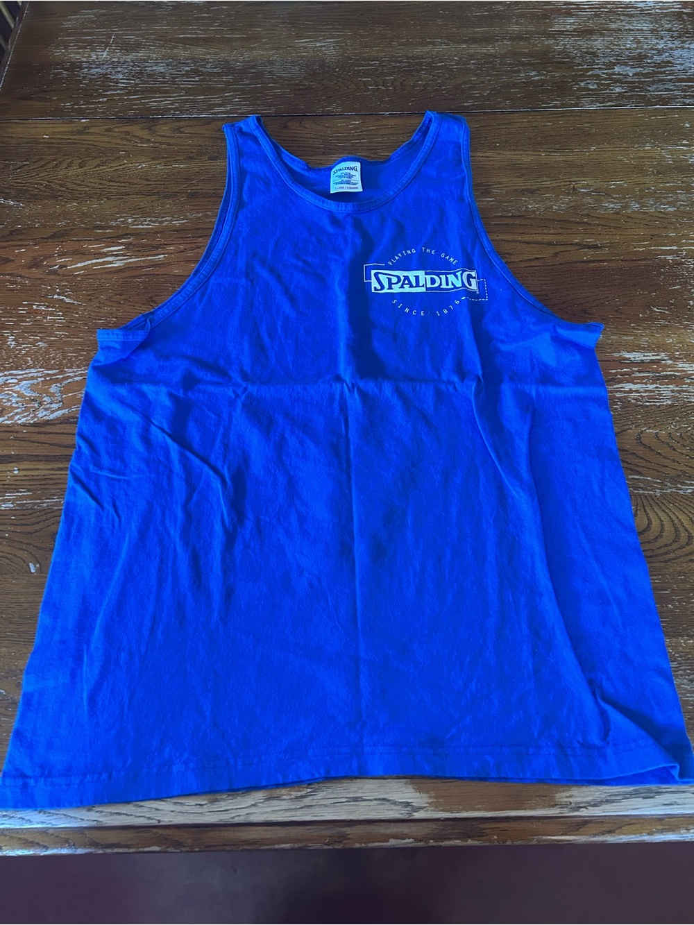 Spalding Royal Blue Athletic Tank Top